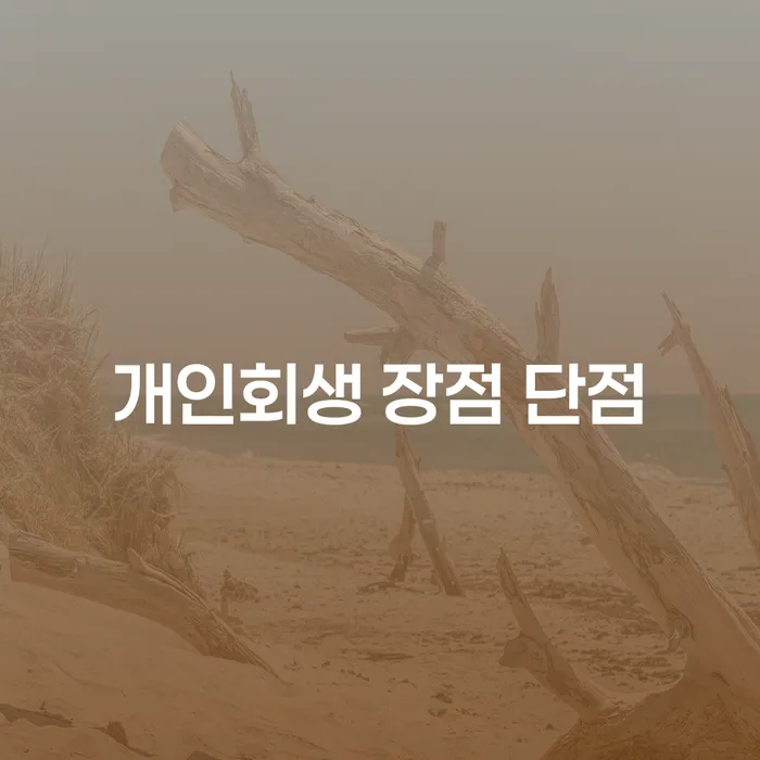 양평2동 개인회생의 장점과 단점을 알아보자